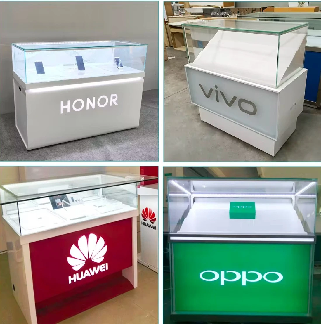 Factory Price Glass Display Closed Counter Mobile Phone Display Cabinet Mobile Phone Accessories Cabinet