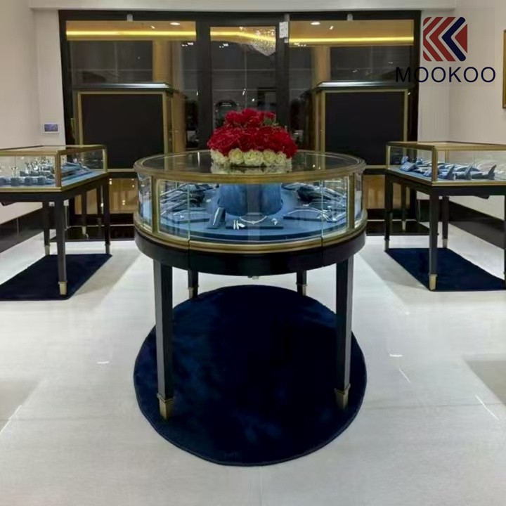 Fashionable White Gold Showcase Accessories for Jewelry Store Furniture LED Lighting Watch Jewellery Showroom Interior Design 1 Fashionable White Gold Showcase Accessories for Jewelry Store Furniture LED Lighting Watch Jewellery Showroom Interior Design 1
