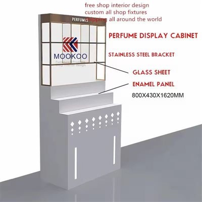 Duty Free Shop için Cam Parfüm Ekran Dolabı