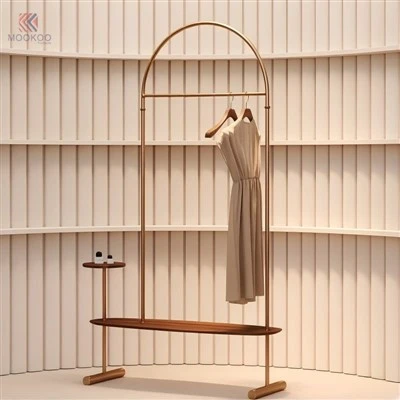 MOOKOO Özelleştirilmiş Modern Metal Portmanto ve Salon Ağacı, Kolay Montaj İç Mekan Depolama için 40cm Raflı Bağımsız