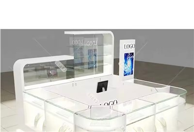 Paslanmaz Çelik Takı Vitrin Alışveriş Merkezi Kiosk